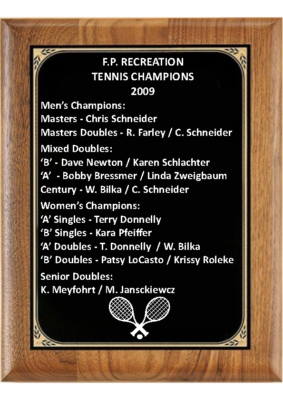 Tennis Awards 2009-2015