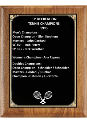 Tennis Awards 1995-2001