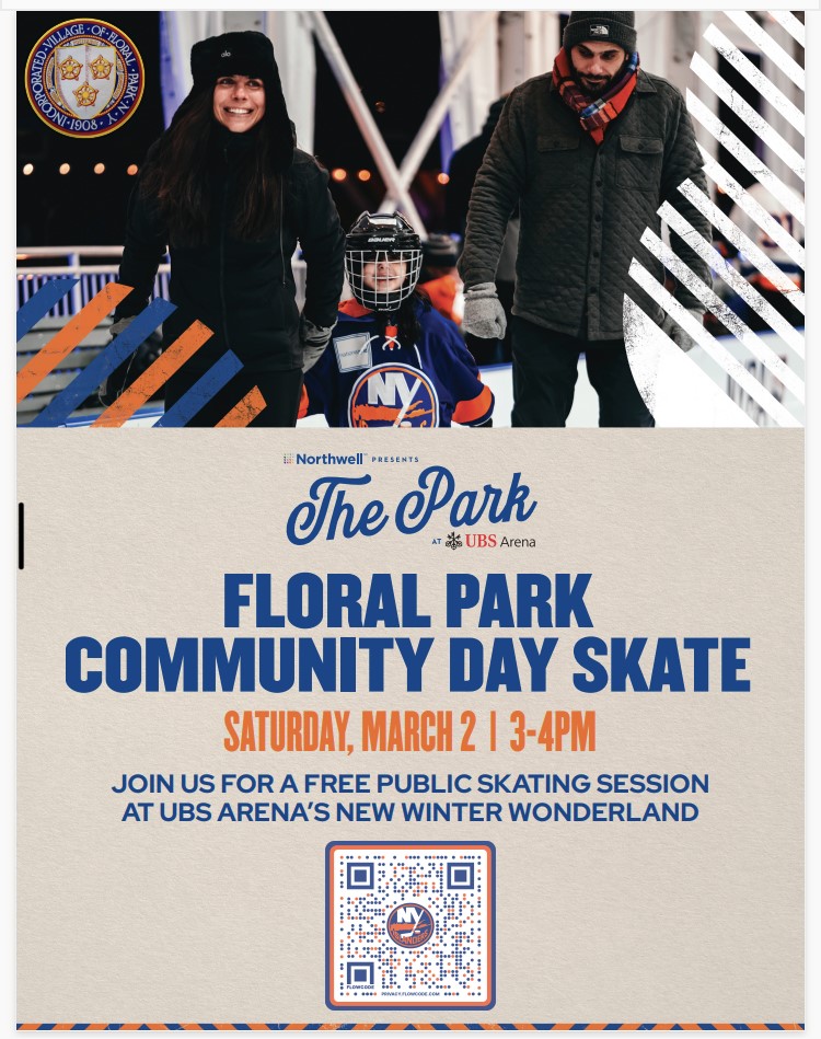 Floral Park Community Day at The Park at UBS Arena Saturday, March 2, 2024