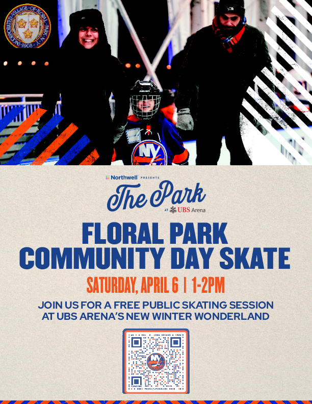 Floral Park Community Day Skate at The Park at UBS Arena Saturday, April 6, 2024